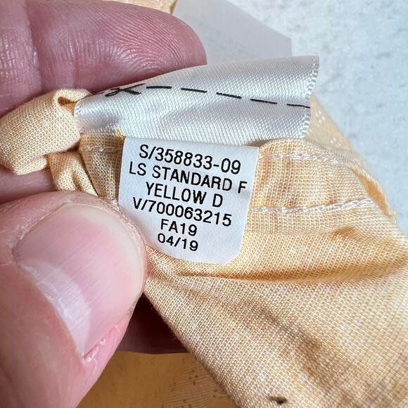 Banana Republic Factory Button Shirt Men L Stretch Soft Wash Contrast Roll Cuffs - Picture 11 of 14